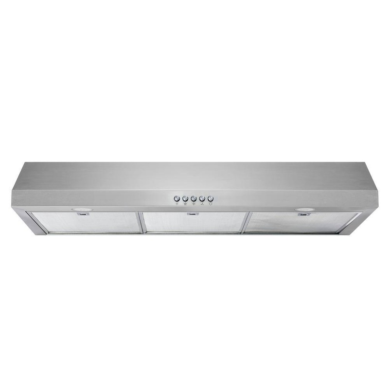 Vissani QR354SY Caprelo 36 in. 320 CFM Convertible Under Cabinet Range Hood in Stainless Steel with LED Lighting and Charcoal Filter