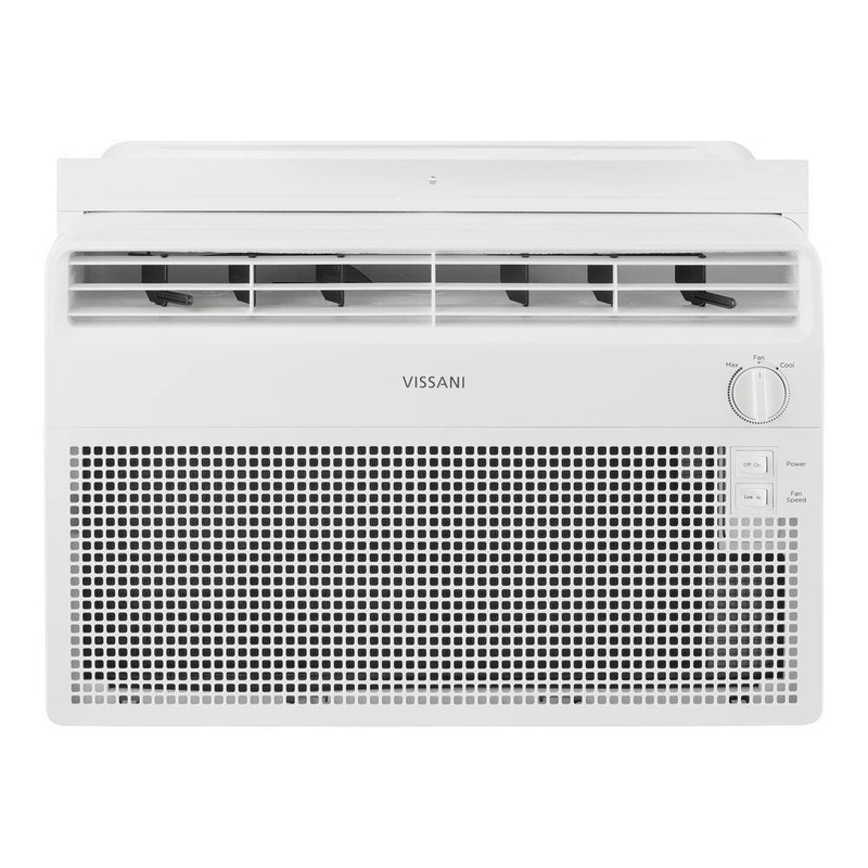 Vissani VW5024 5,000 BTU 115-Volt Window Air Conditioner for 150 sq. ft Rooms with Dehumidifier in White