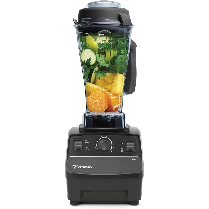 Vitamix 5200 Professional Grade Blender for Smoothies, Food Grinder and Emulsifier, 64oz Pitcher, Black