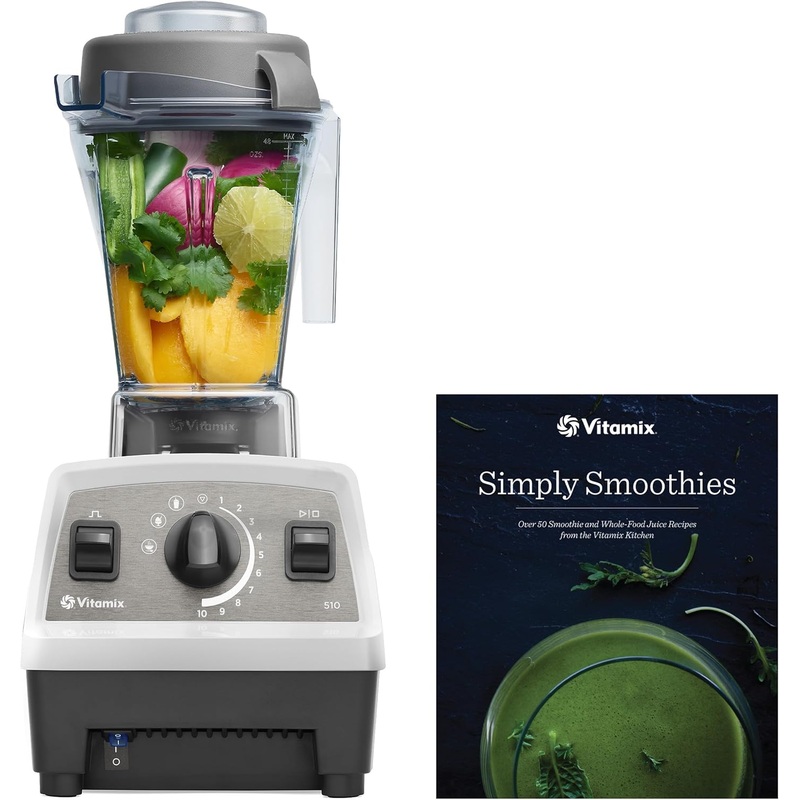 Vitamix Propel 510 Blender with Simply Smoothies Cookbook, 3 Preset Blending Programs, Professional-Grade, 48-oz Container, White