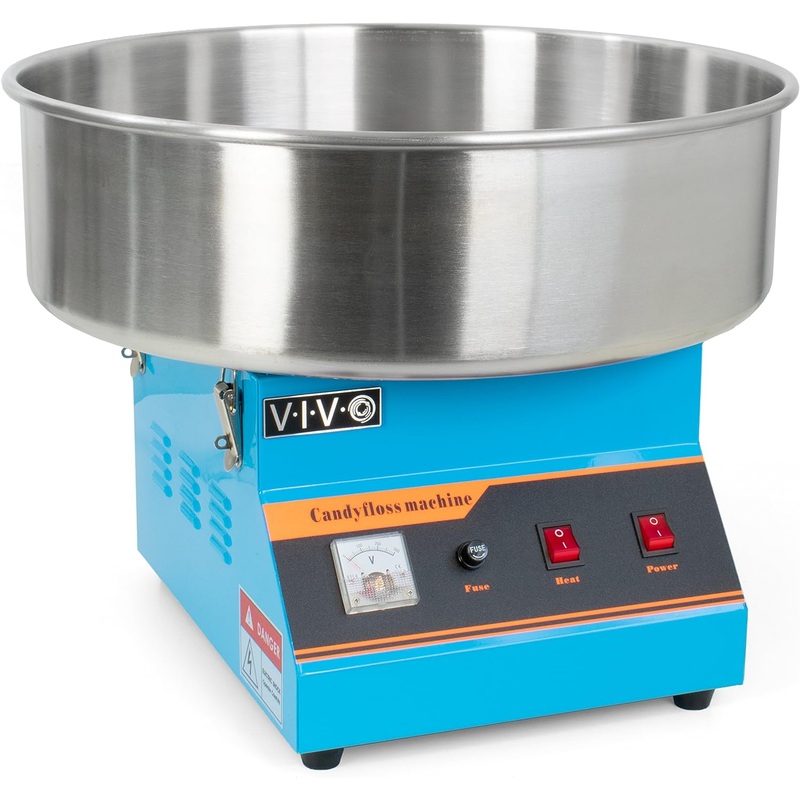 VIVO Blue Electric Commercial Cotton Candy Machine, Candy Floss Maker CANDY-V001B