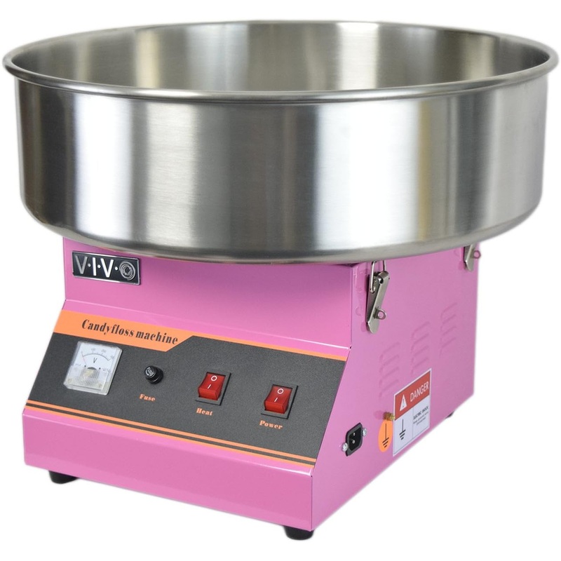 VIVO Pink Electric Commercial Cotton Candy Machine, Candy Floss Maker CANDY-V001