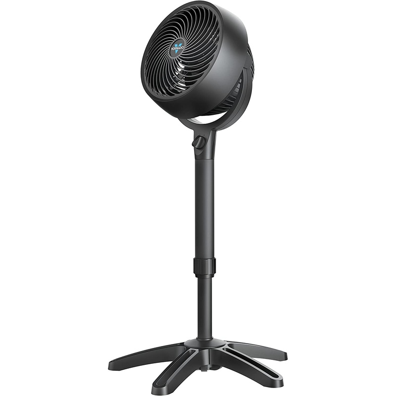 Vornado  38-in 3-Speed Indoor Black Pedestal Fan