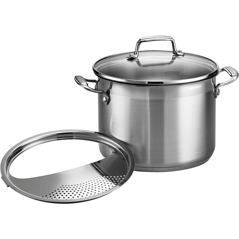 Tramontina Pasta Cooker Gourmet Stainless Steel 3-Piece 6-Quart, 80120/200DS
