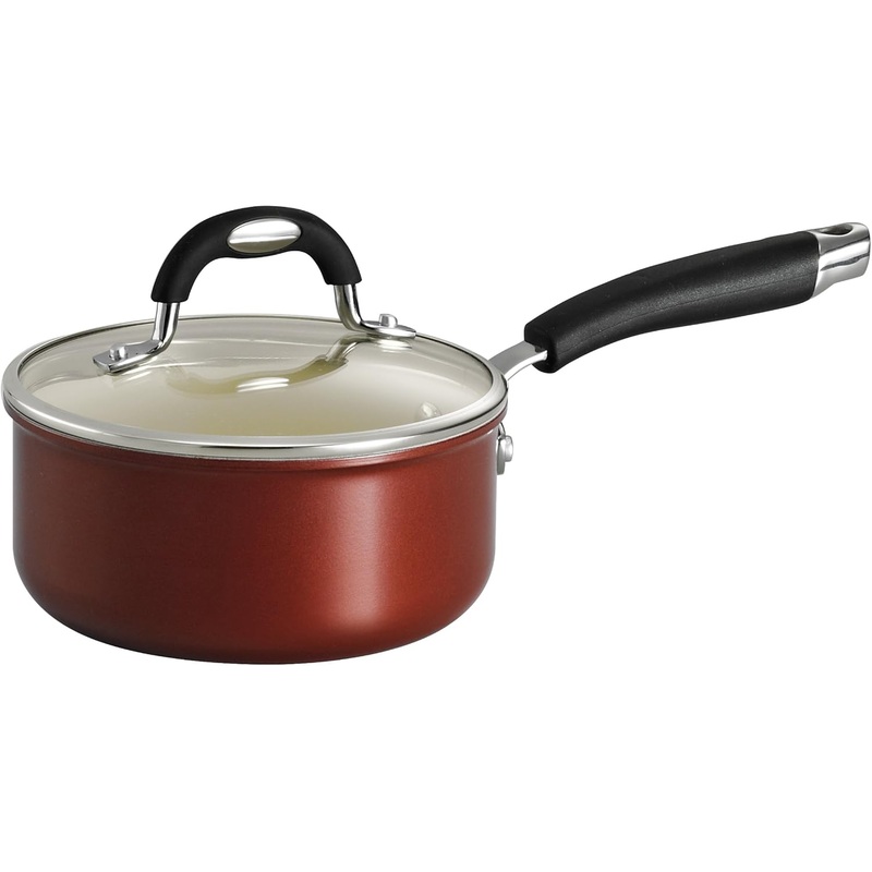 Tramontina Style 01 Covered Sauce Pan Ceramica 1.5-Quart Metallic Copper, 80110/048DS