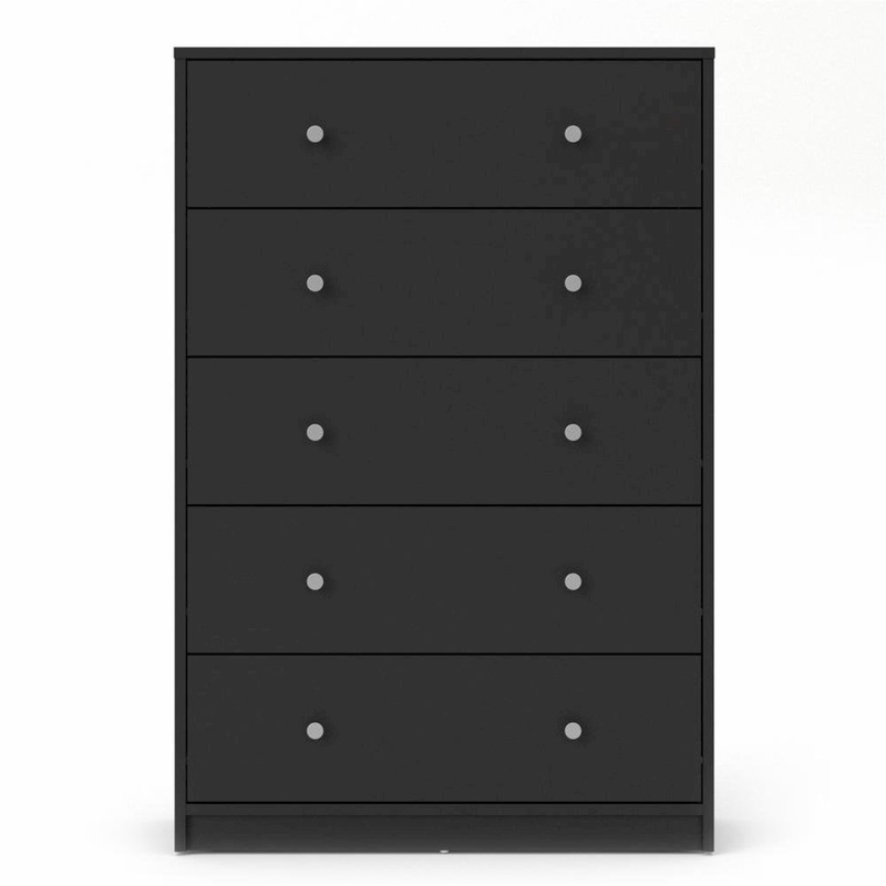 Tvilum Studio 5 Drawer Chest, Black