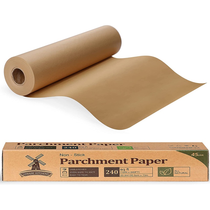 Unbleached Parchment Paper for Baking, 12 in x 240 ft, 240 Sq.ft, Baking Paper