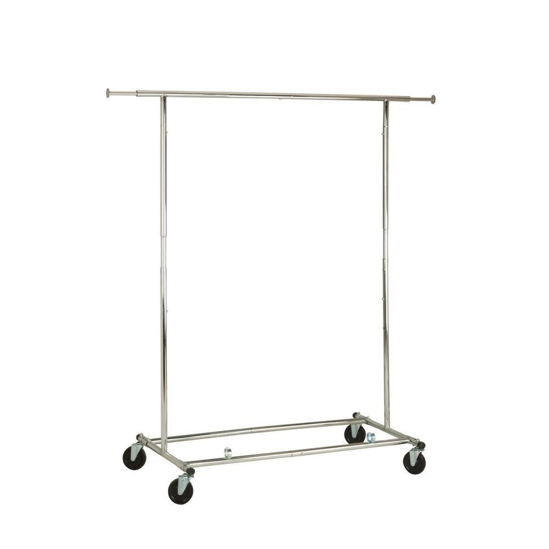 Unbranded 0 Chrome Steel Clothes Rack 73.6 in. W x 66.5 in. H