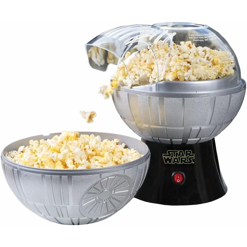 Uncanny Brands Star Wars Death Star Popcorn Maker  Hot Air Style with Removable Bowl
