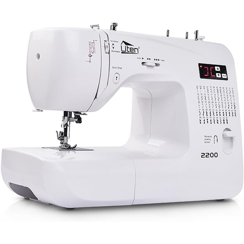 Uten Portable Sewing Machine Computerized Embroidery Sewing Machine with 100 Unique Built-in Stitch and 8 Buttonhole