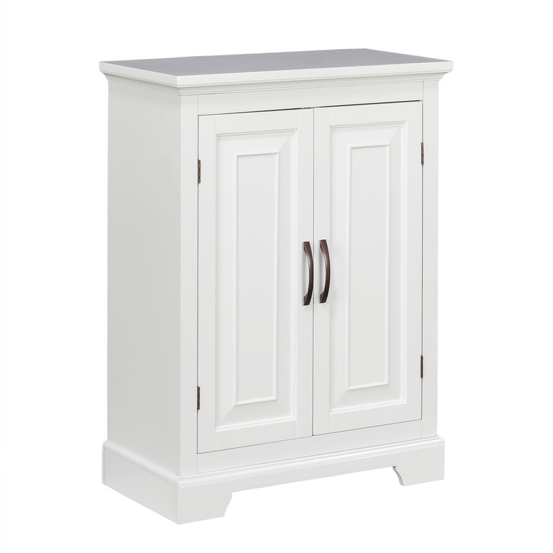 Teamson Home St. James 2 Door Free Standing Cabinet Bathroom Kitchen Storage