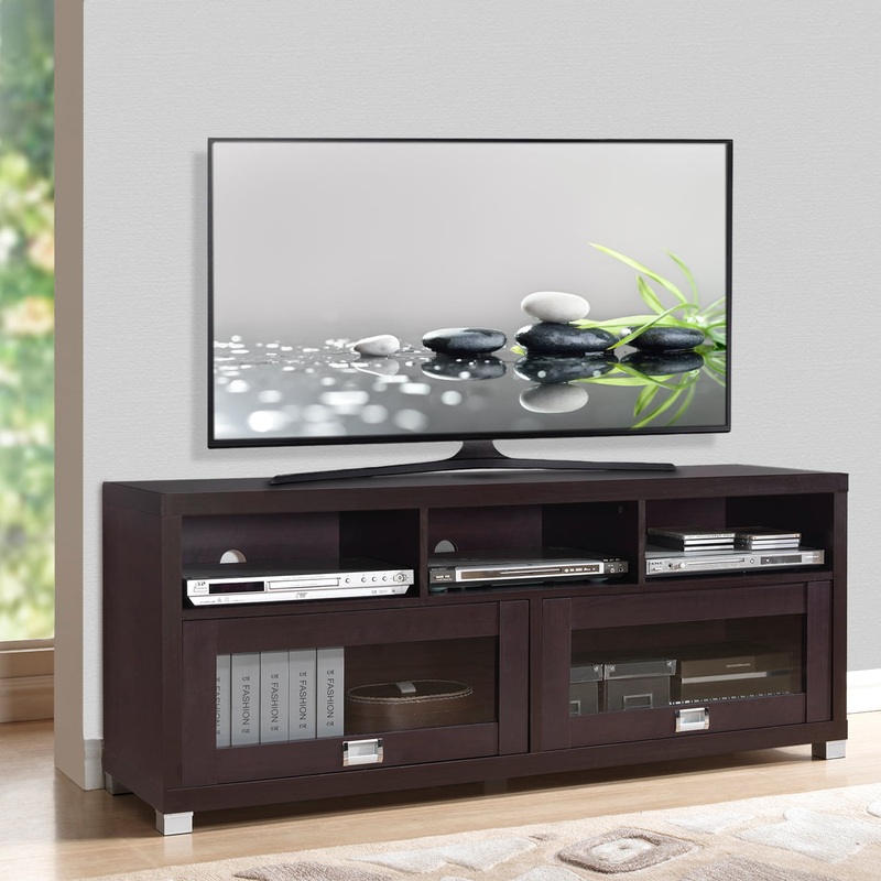 Techni Mobili 58 Durbin TV Stand for TVs up to 75, Espresso
