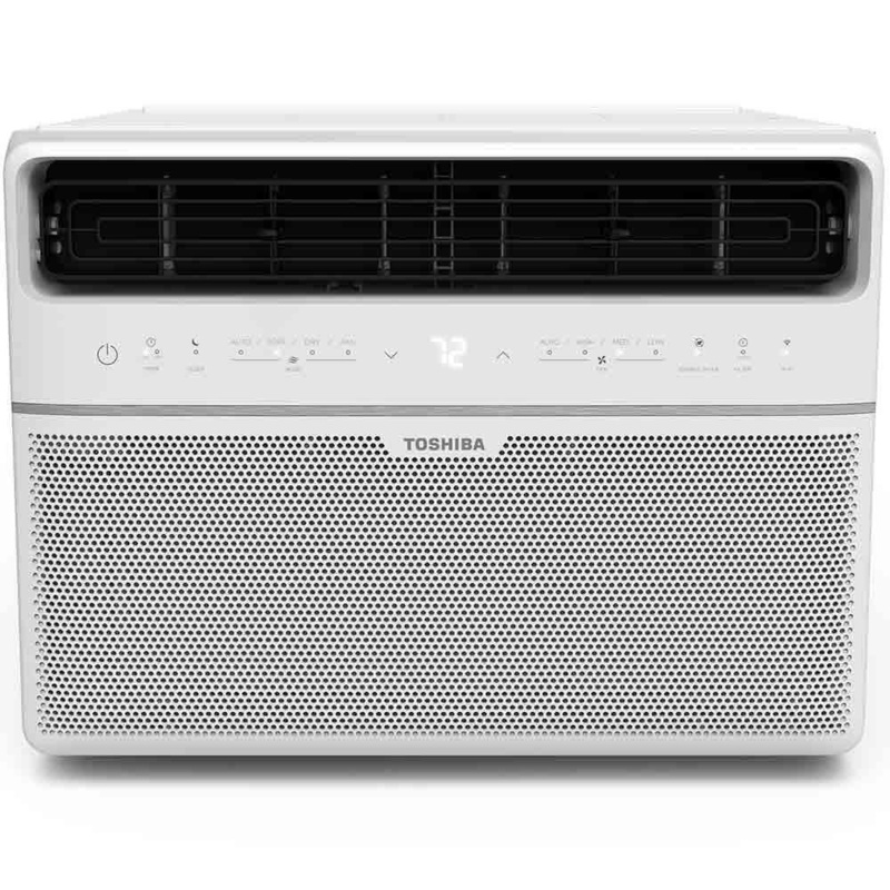 Toshiba WK1013CWRU 10,000 BTU 115-Volt Smart Wi-Fi Touch Control Window Air Conditioner with Remote for up to 450 sq. ft. in White