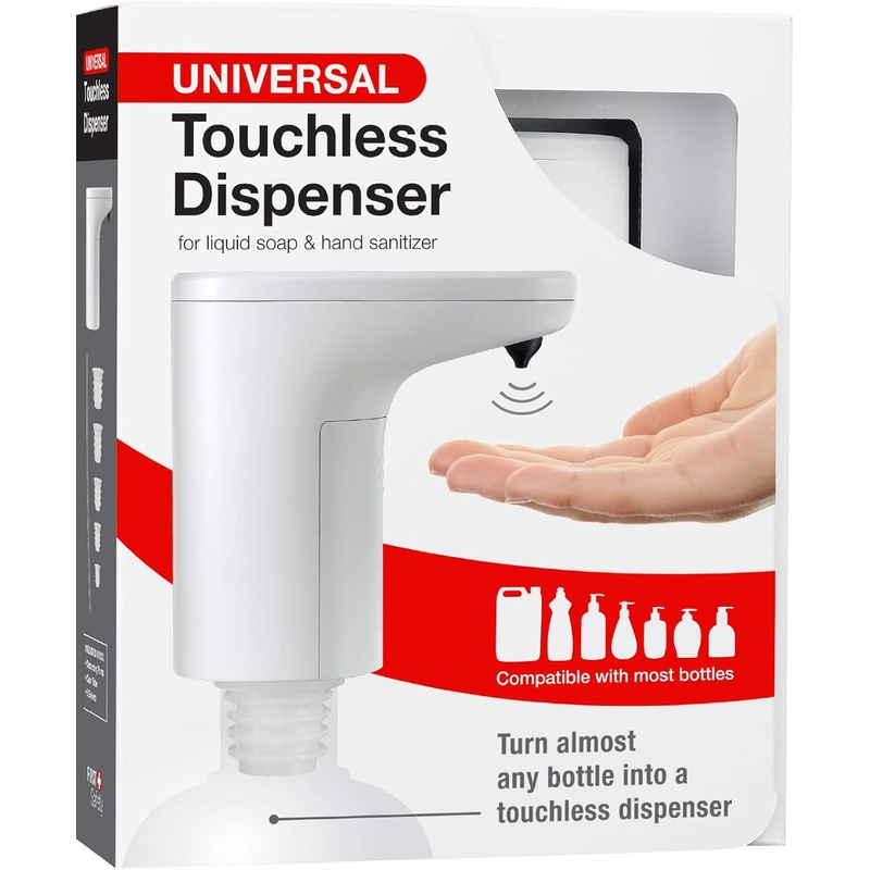Touchless Pump for Liquid Hand Soap and Hand Sanitizer (Pack of 6)