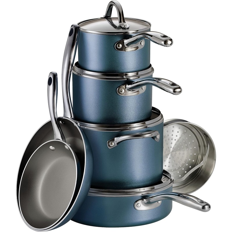 Tramontina Cookware Set Nonstick 11-Piece Blue, 80143/031DS