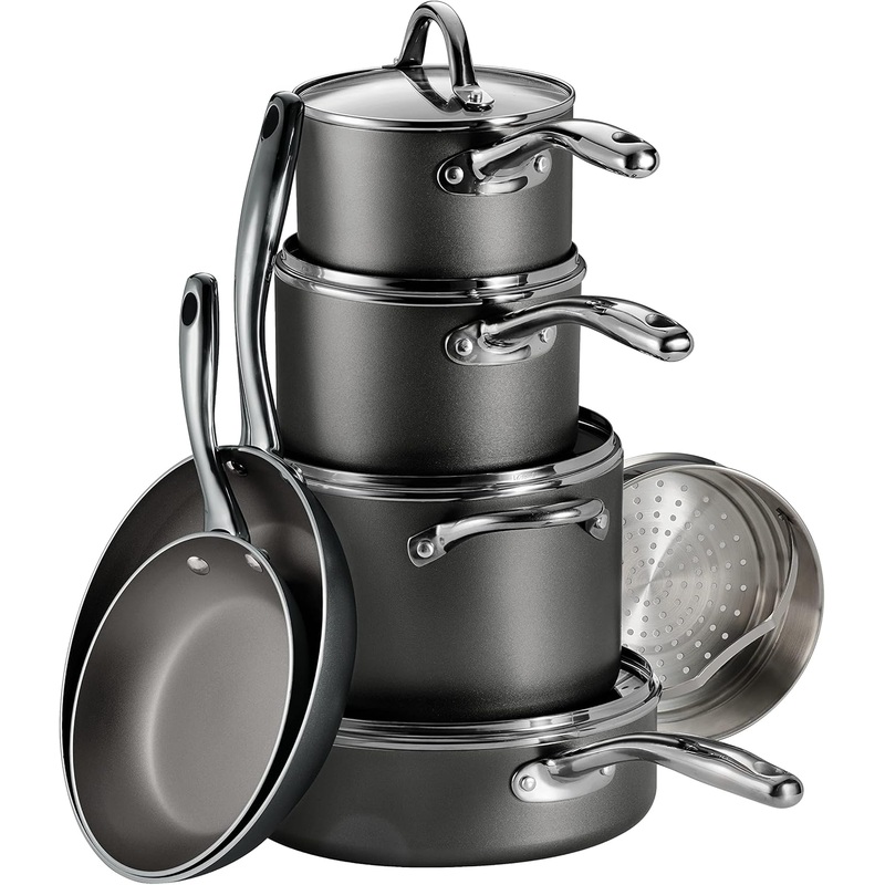 Tramontina Cookware Set Nonstick 11-Piece Charcoal Gray, 80143/025DS