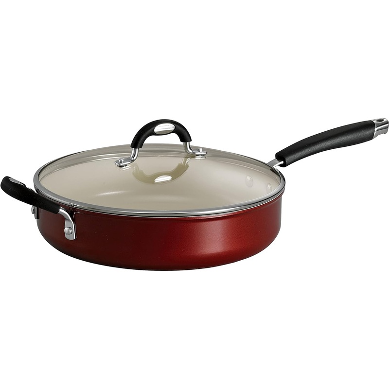 Tramontina Covered Deep Skillet 11-Inch, Metallic Copper, 80110/045DS