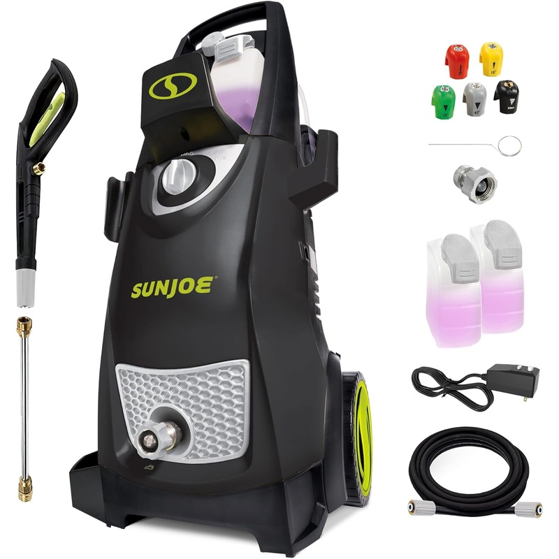 Sun Joe SPX3000 Electric Pressure Power Washer, 2030 PSI (PWMA Certified), 1.2 GPM, Dual Soap Tanks, (35-FT GFCI Water-Safe, Power Cord)