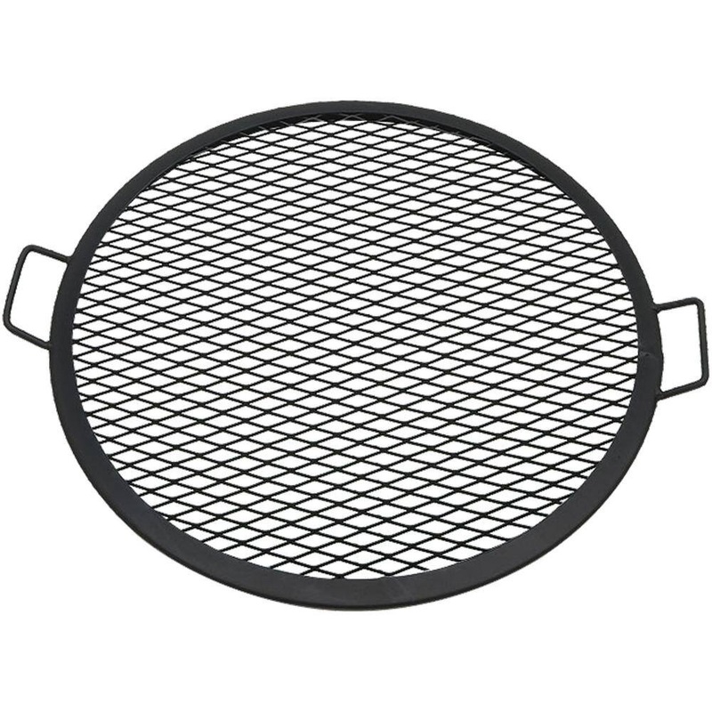 Sunnydaze SM-M24-INV 24 in. X-Marks Round Steel Fire Pit Cooking Grill Grate
