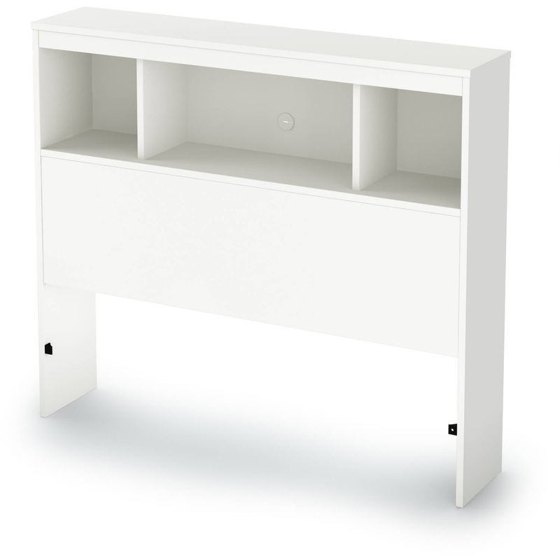 South Shore Spark Bookcase Headboard, Twin, Pure White