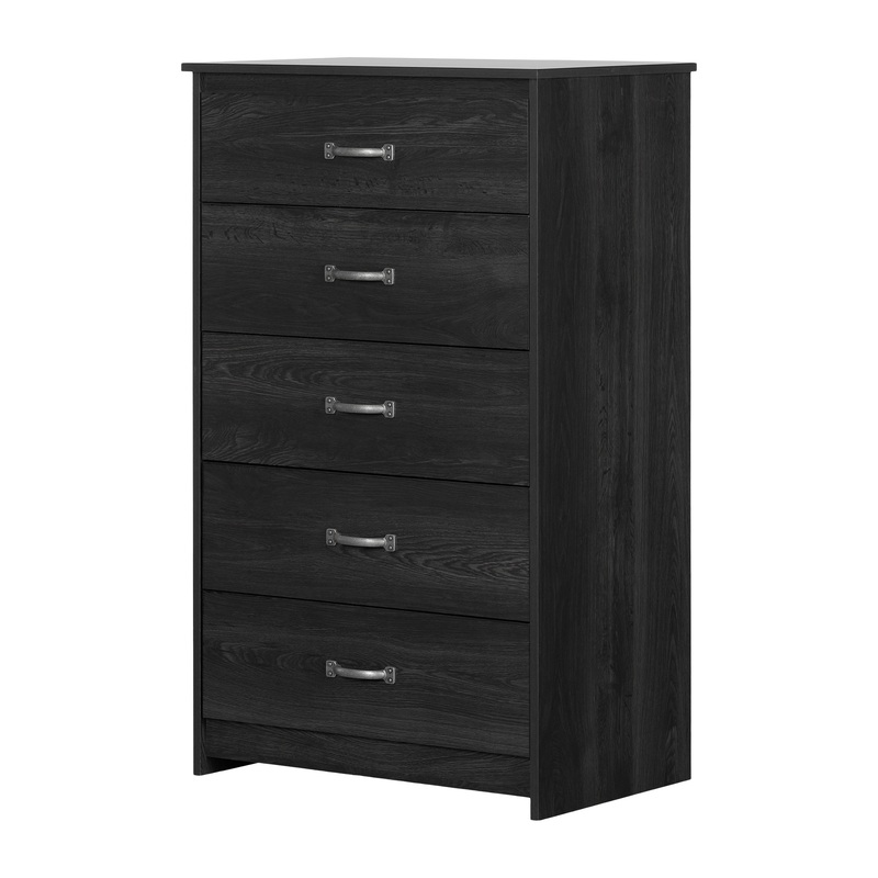 South Shore Tassio 5-Drawer Chest, Gray Oak
