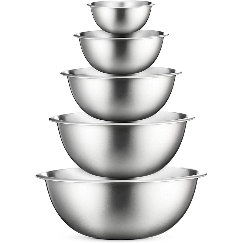 Stainless Steel Mixing Bowls (Set of 5) Stainless Steel Mixing Bowl Set