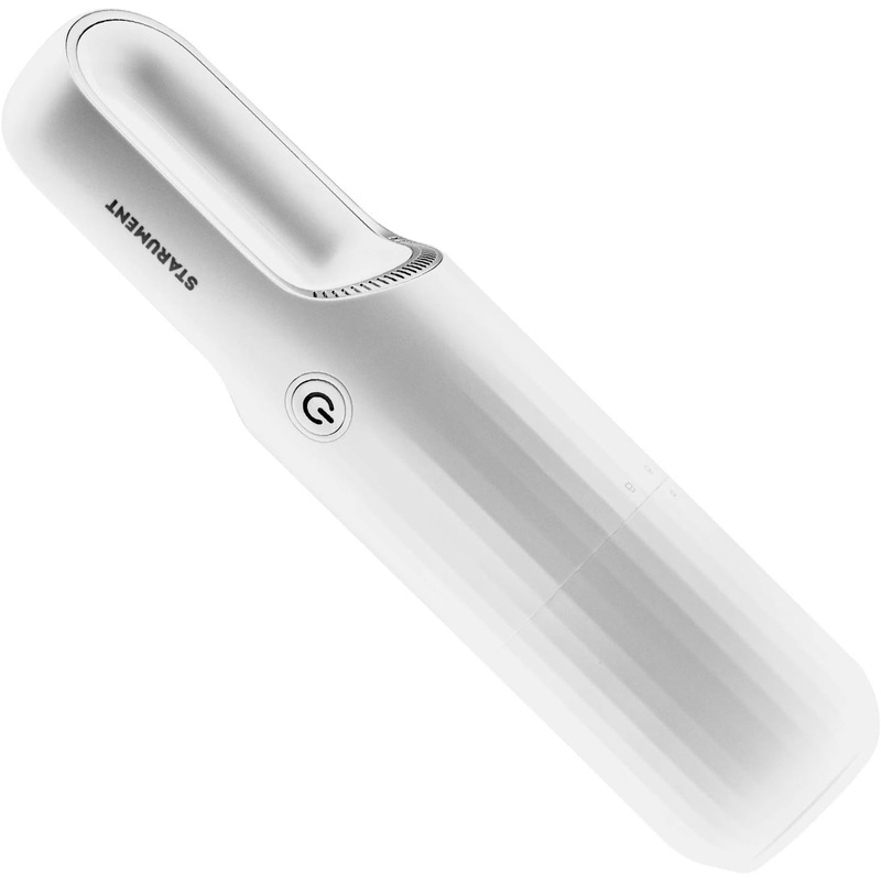 STARUMENT Portable Hand Vacuum Cleaner Handheld Cordless Cleaner for Dust Pet Hair Dirt Home, Car Interior, Lightweight, Easy to Use, Compact Design Battery Rechargeable with USB-C Cable  Black