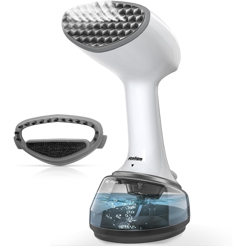 Steamer for Clothes 1200W, Clothes Steamer for Home, Office, Travel, Compact and Portable Travel Garment Steamer, Upgraded Large Capacity Water Tank, Wrinkle Remover