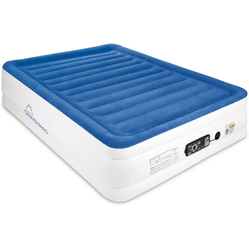 SoundAsleep Products SoundAsleep CloudNine Series Air Mattress with Dual Smart Pump Technology Queen Size
