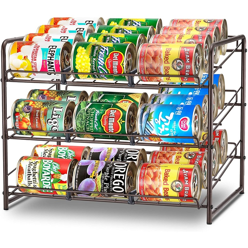 Simple Trending Can Rack Organizer for Kitchen Cabinet or Pantry