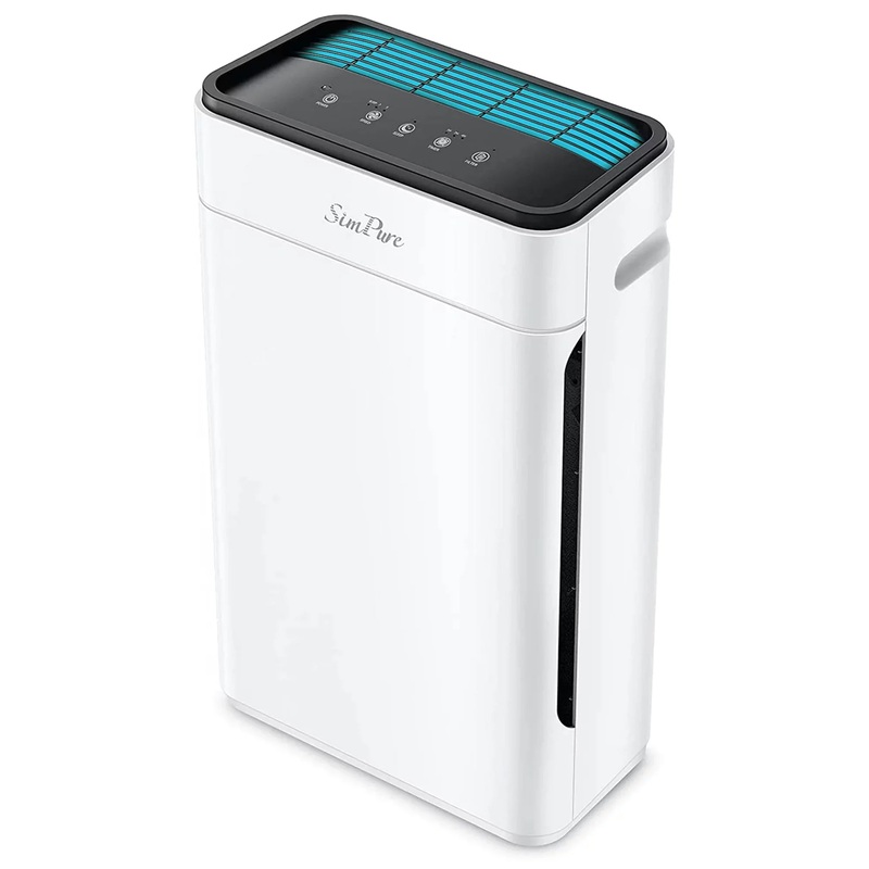 SimPure HP8 HEPA Air Purifier Air Filter Cleaner for Large Room 800 Sq Ft, Removal Allergies, Fire Smoke, Dust, White