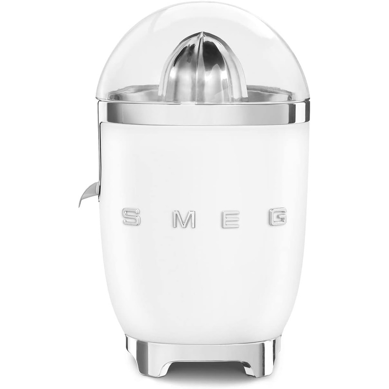 SMEG 50s Style Retro Citrus Juicer Matte White, Medium