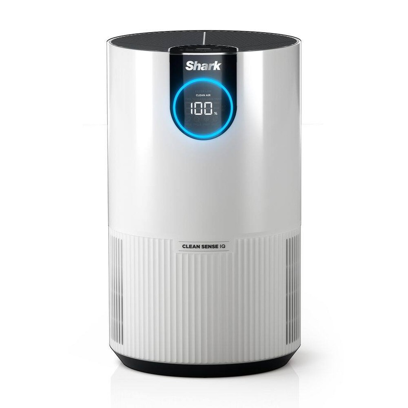 Shark HP102 Air Purifier with Nanoseal HEPA, Cleansense IQ, Odor Lock (500 Sq. Ft.) White, HP102