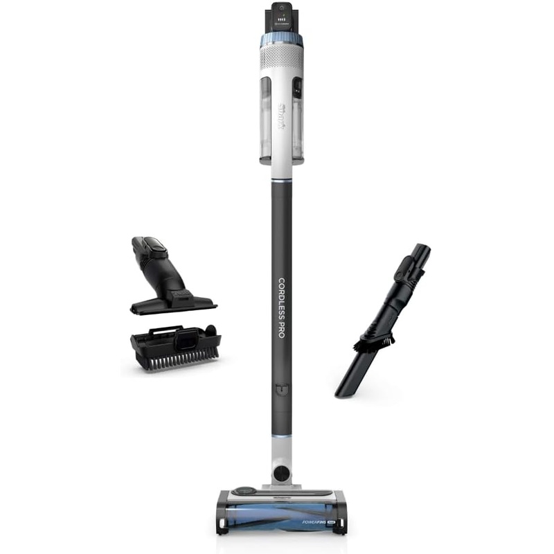 Shark IZ562H Cordless Pro Vacuum with Clean Sense IQ and Odor Neutralizer, PowerFins Plus Brushroll, Includes Duster Crevice & Pet Tool, Up to 40 Minute Runtime, Light Blue, Without MultiFLEX