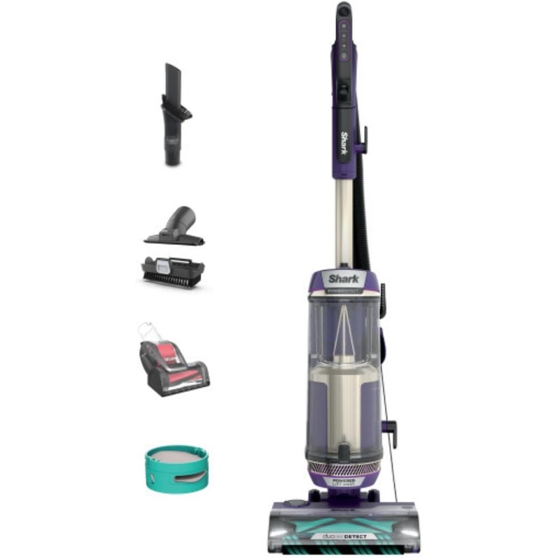 Shark POWERDETECT Upright Vacuum Cleaner with HEPA Filter, Heavy Duty Vacuum with Powerful Suction for Pet Hair Pickup, DuoClean Technology, Powered Lift-Away, Ideal for Carpets & Hardfloors, AZ4002