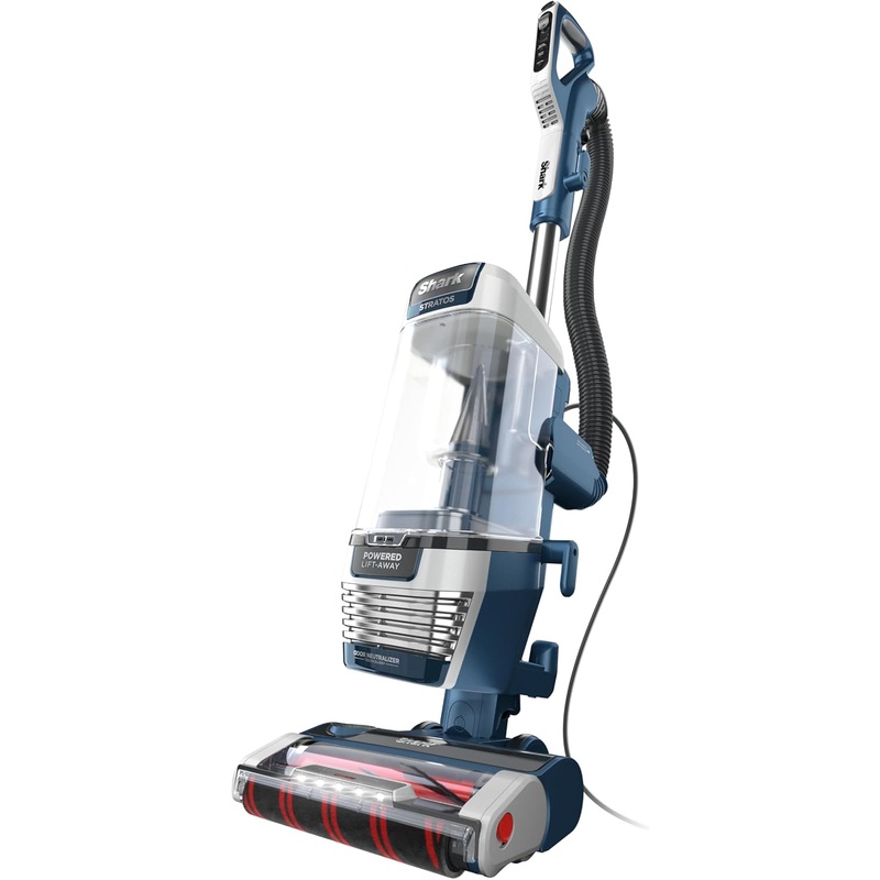 Shark Upright Vacuum, Stratos with DuoClean PowerFins, HairPro, Powered Lift-Away, Self-Cleaning Brushroll, & Odor Neutralizer Technology, Navy, AZ3002