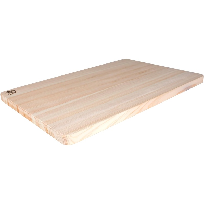 Shun Cutlery Large Hinoki Cutting Board, 17.75 x 11.75 Large Wood Cutting Board, Medium-Soft Wood Preserves Knife Edges, Authentic, Japanese Kitchen Cutting Board