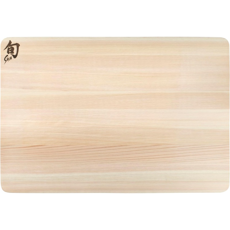 Shun Cutlery Medium Hinoki Cutting Board, 15.75 x 10.75 Medium Wood Cutting Board, Medium-Soft Wood Preserves Knife Edges, Authentic, Japanese Kitchen Cutting Board