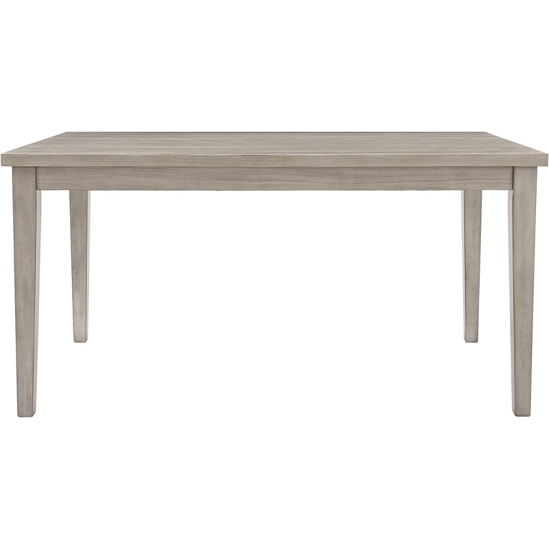 Signature Design by Ashley Parellen Modern Farmhouse Rectangular Dining Room Table, Gray