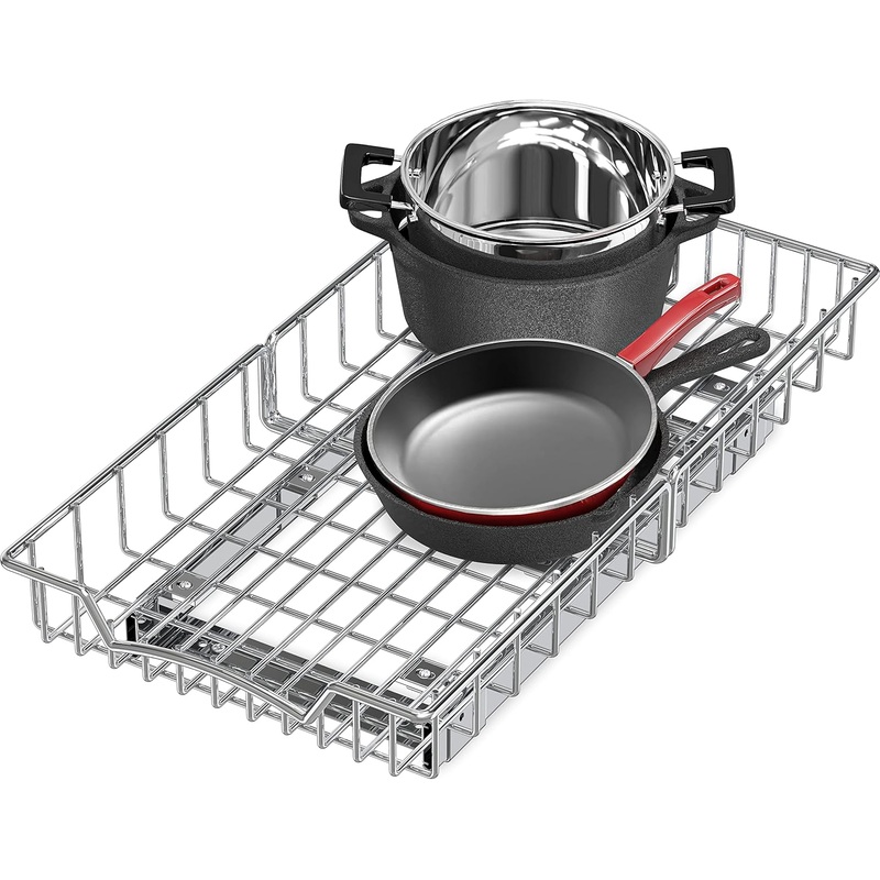 Simple Houseware Cabinet Pull Out Sliding Shelf Drawer Organizer (11 x 21)