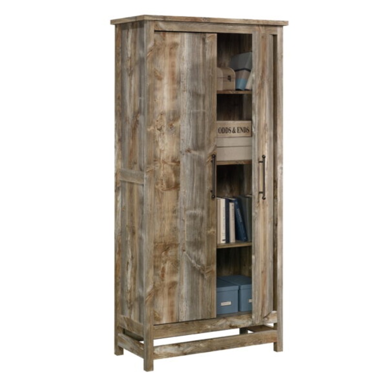 Sauder 424991 Granite Trace Storage Cabinet, Rustic Cedar Finish