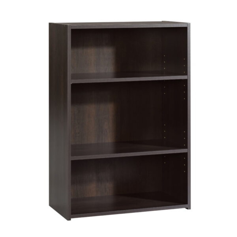 Sauder Beginnings 35 3  Shelf Standard Bookcase, Cinnamon Cherry Finish