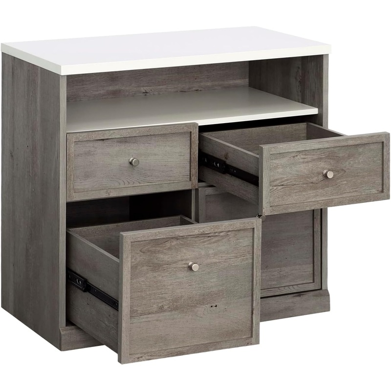 Sauder Craft Pro Series Storage Cabinet, L: 32.05 x W: 17.68 x H: 30.0, Mystic Oak