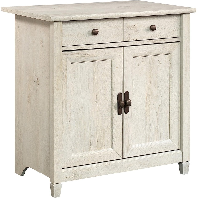 Sauder Edge Water Utility Cart/Stand, Chalked Chestnut finish