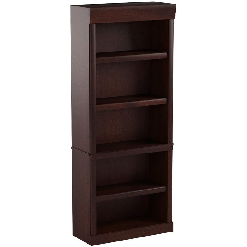 Sauder Heritage Hill Library/Book Shelf, L: 29.80 x W: 12.99 x H: 71.26, Classic Cherry finish