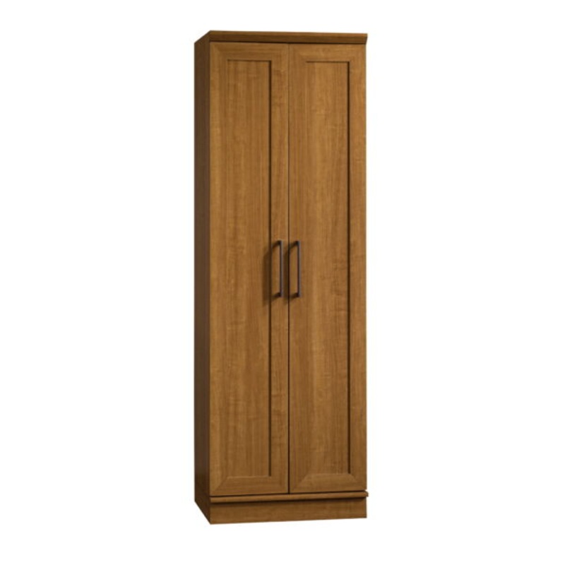 Sauder HomePlus 2-Door Storage Cabinet, Sienna Oak Finish