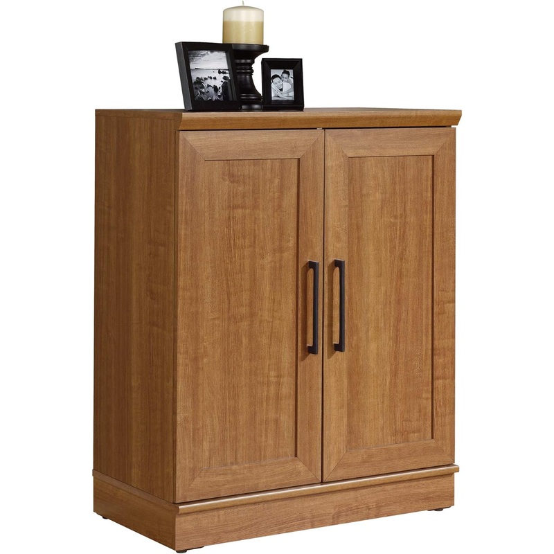 Sauder HomePlus Base Pantry Cabinet, L: 29.61 x W: 17.01 x H: 37.40, Sienna Oak finish