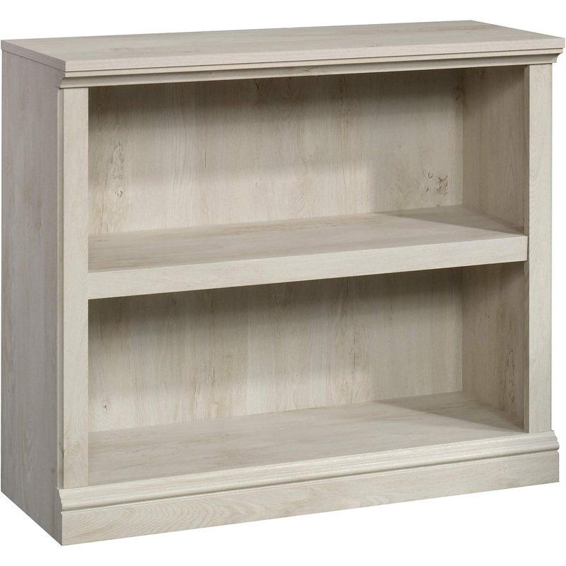 Sauder Miscellaneous Storage 2-Shelf Bookcase/ Book Shelf, Chalked Chestnut finish