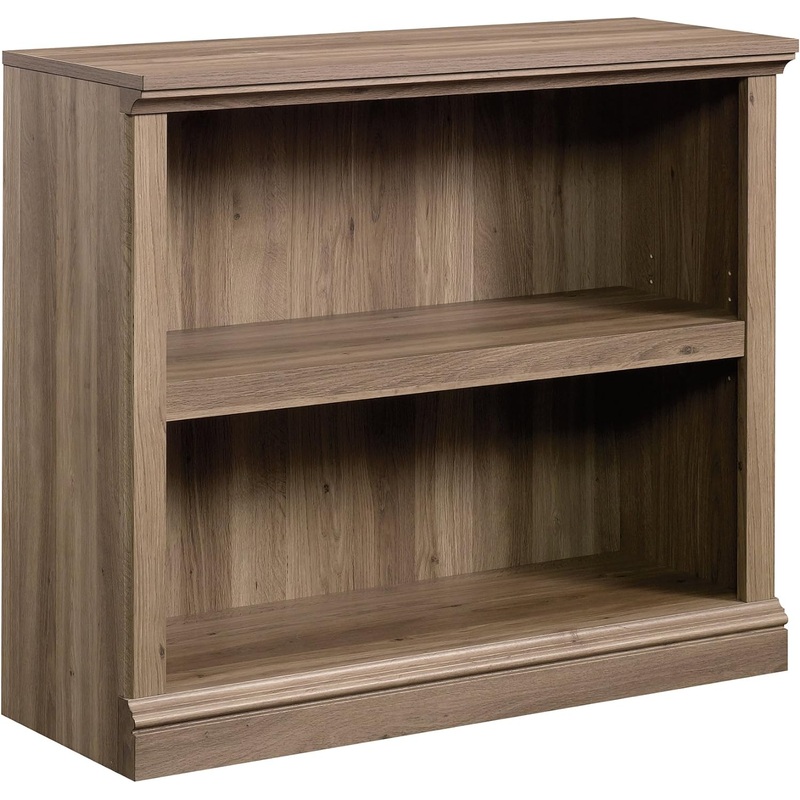 Sauder Miscellaneous Storage 2-Shelf Bookcase/ Book shelf, Salt Oak finish
