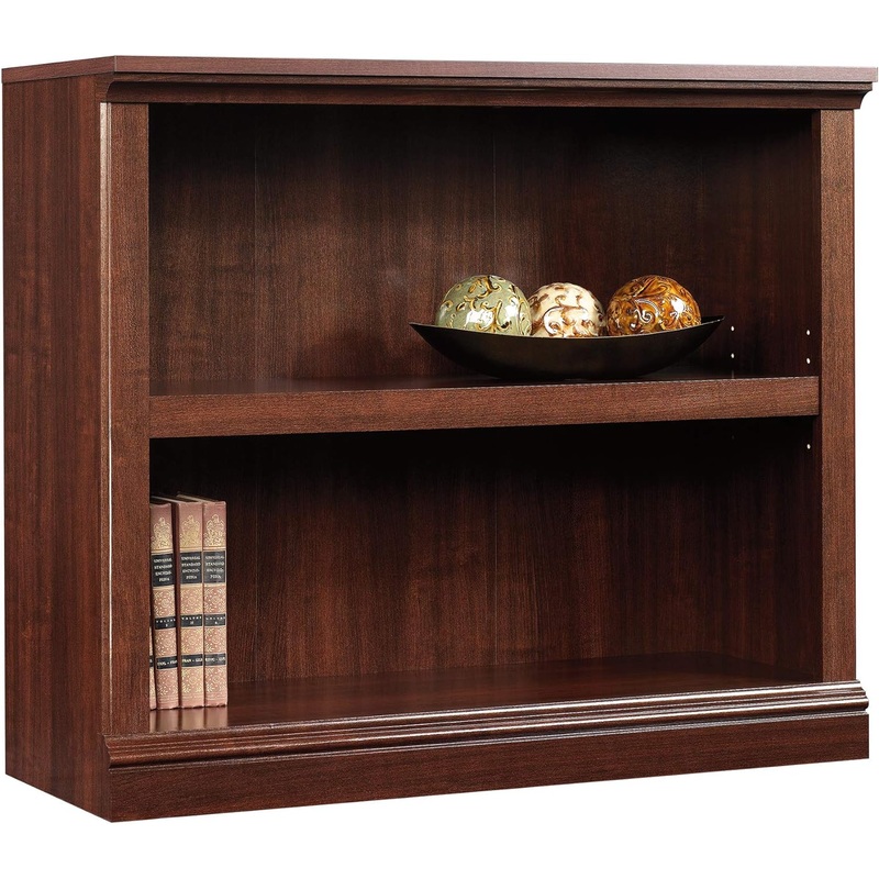 Sauder Miscellaneous Storage 2-Shelf Bookcase/ book shelf, Select Cherry finish